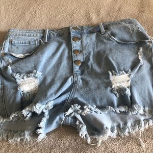 Brand new American Bazi plus size jean shorts